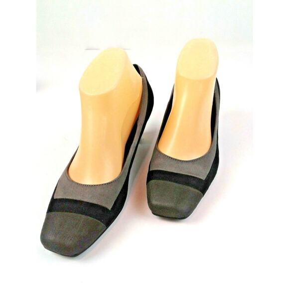 Dressbarn Hillary Womens Black/Gray Slip-Ons With 2.25" Kitten Heels Size 7.5M - Picture 2 of 9